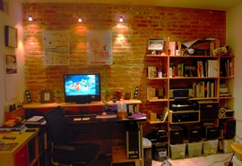 棚,書斎,自作,DIY